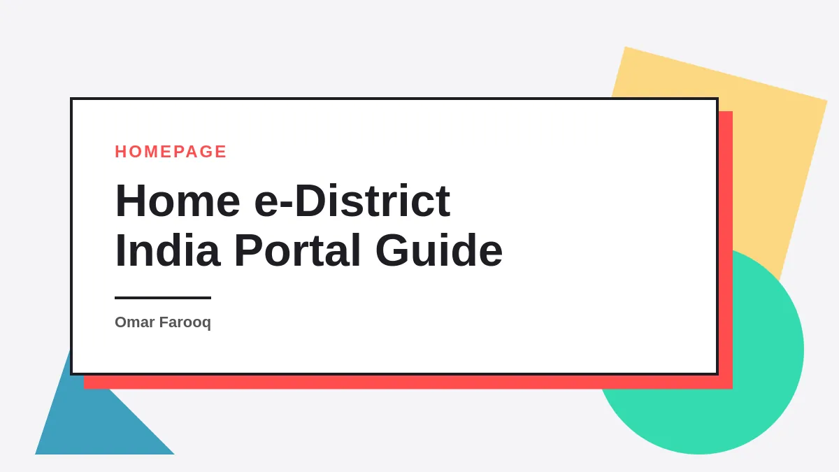 eDistrict Portal Hero Image